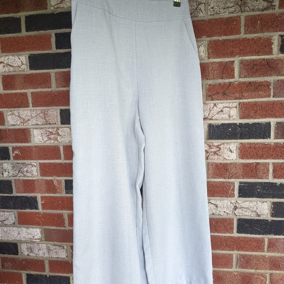 Missguided Pants - Misguided Cotton Pants Light Gray Size 4